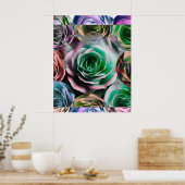 ROZEN BLOEM ARTISTIEKE STIJL POSTER (Keuken)