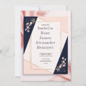 Rozen Bloem Bewerkbare Trouw Uitnodigingskaart Kaart (Achterkant)