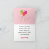 Rozen bloem, Birthday Kaart (Binnen)