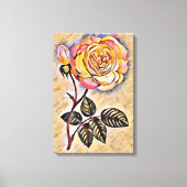 Rozen bloem canvas afdruk (Voorkant)