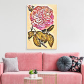 Rozen bloem canvas afdruk (Insitu (Woonkamer))