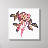 Rozen bloem canvas afdruk (Voorkant)