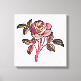 Rozen bloem canvas afdruk