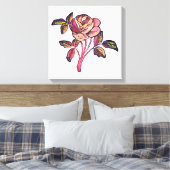 Rozen bloem canvas afdruk (Insitu (Slaapkamer))