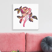 Rozen bloem canvas afdruk (Insitu (Woonkamer))