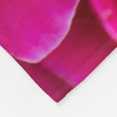 Rozen bloem fleece deken (Hoek)