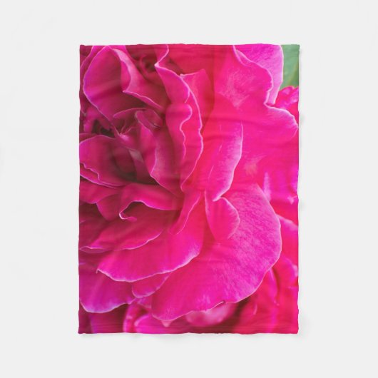 Rozen bloem fleece deken (Voorkant)