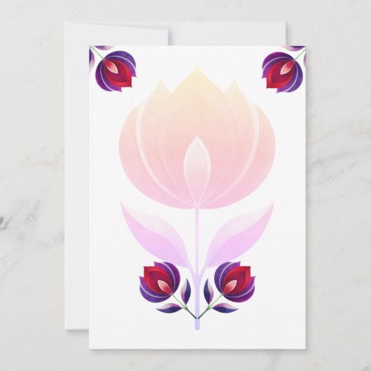 rozen bloem kaart (Voorkant)