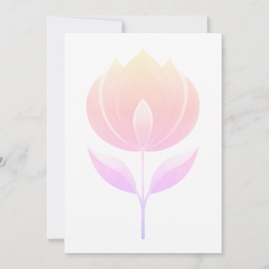 rozen bloem kaart (Achterkant)