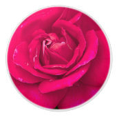 Rozen bloem keramische knop (Voorkant)