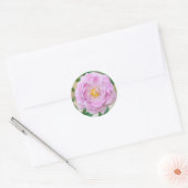 Rozen bloem ronde sticker (Envelop)