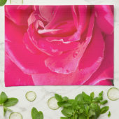 Rozen bloem theedoek (Gevouwen)