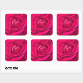 Rozen bloem vierkante sticker (Vel)