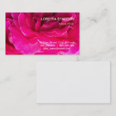 Rozen bloem visitekaartje (Voorkant / Achterkant)