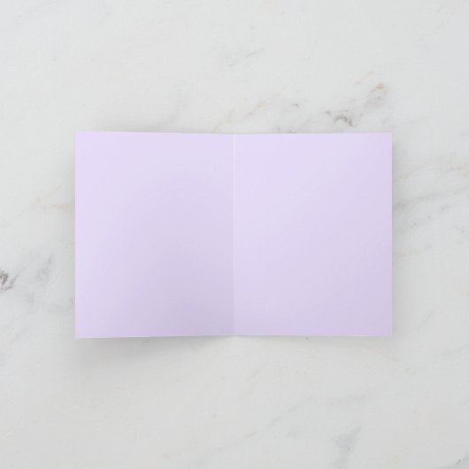 Rozen, bloemblaadjes, bladeren, stengel paarse blo bedankkaart (Binnen)