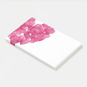 Rozen bloemblaadjes cascade Post-it note block (Schuin)