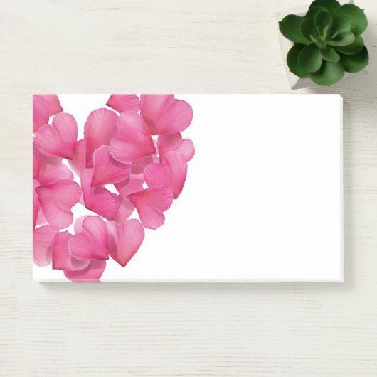 Rozen bloemblaadjes cascade Post-it note block (Kantoor)
