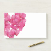 Rozen bloemblaadjes cascade Post-it note block (Op bureau)