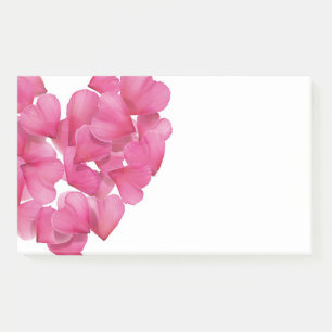 Rozen bloemblaadjes cascade Post-it note block