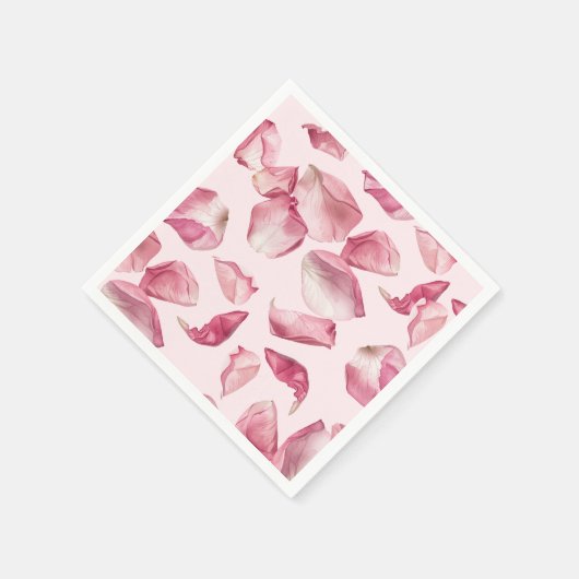 Rozen bloemblaadjes patroon Petals en Prosecco Bri Servet (Hoek)