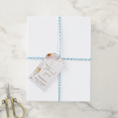 Rozen bloemblaadjes Prosecco Boho Vrijgezellenfees Cadeaulabel (Met Touw)