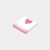 Rozen bloemblaadjes roze vervagen Post-it notitieb Post-it® Notes (Schuin)