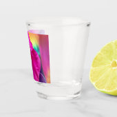 Rozen bloemblaadjes - Shot Glas (Rechts)