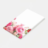 Rozen Bloemen Blanco Sjabloon Waterverf Post-it® Notes (Schuin)