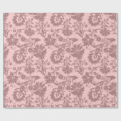 Rozen Bloemen Blush Roze Pastel Mauve Lila Royal Cadeaupapier (Vlak)
