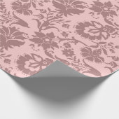 Rozen Bloemen Blush Roze Pastel Mauve Lila Royal Cadeaupapier (Hoek)