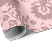 Rozen Bloemen Blush Roze Pastel Mauve Lila Royal Cadeaupapier (Rol Hoek)