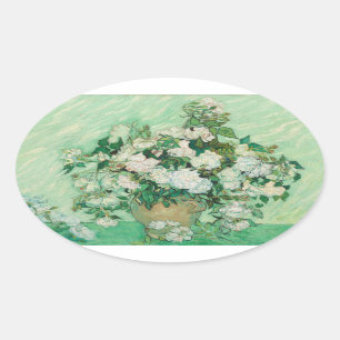 Rozen - Bloemen Boeket Ovale Sticker
