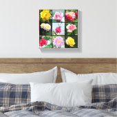 Rozen bloemen canvas afdruk (Insitu (Slaapkamer))
