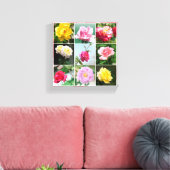 Rozen bloemen canvas afdruk (Insitu (Woonkamer))
