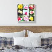 Rozen bloemen canvas afdruk (Insitu (Slaapkamer))