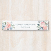 Rozen Bloemen Deur Sign Naam Bord Deurbordje (Voorkant)