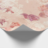  rozen bloemen en barokvormers cadeaupapier (Hoek)