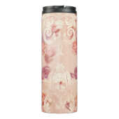  rozen bloemen en barokvormers thermosbeker (Achterkant)