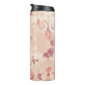  rozen bloemen en barokvormers thermosbeker (Geroteerd rechts)