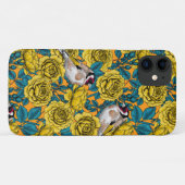 Rozen bloemen en goudvinken Case-Mate iPhone case (Achterkant (horizontaal))