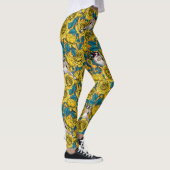 Rozen bloemen en goudvinken leggings (Rechts)