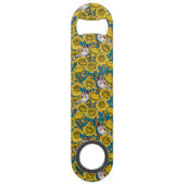 Rozen bloemen en goudvinken speed flessenopener (Voorkant)