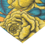 Rozen bloemen en goudvinken tafelkleed (Gekanteld)