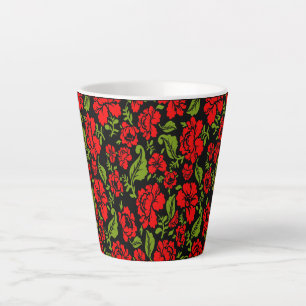 Rozen Bloemen Latte Mok