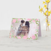 Rozen bloemen Lijst Fijne Moederdag Foto Kaart (Gele Bloem)