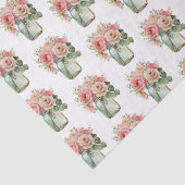 Rozen Bloemen Mason Jar Tissuepapier (Detail)