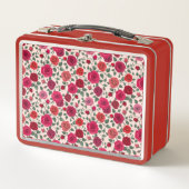 Rozen Bloemen Metaal Lunchbox (Voorkant)
