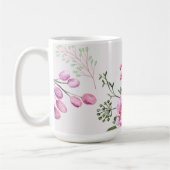 Rozen Bloemen Modern Ontwerp Koffiemok (Links)