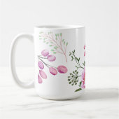Rozen Bloemen Modern Ontwerp Koffiemok (Links)