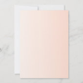 Rozen Bloemen Mooie bruiloft Uitnodiging Kaart (Achterkant)